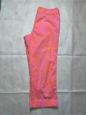 Lily Pulitzer vintage pink and orange pineapple print capri size 6